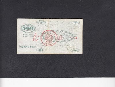 Beschrijving achterzijde: STAMP ZENICA